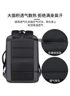 MEINAILI Meinaili USB Charging Backpack 15.6 inch Laptop Business Waterproof Multifunctional Travel Bag  - Image 3