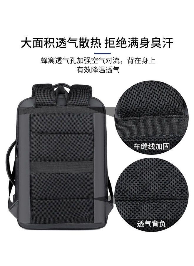MEINAILI Meinaili USB Charging Backpack 15.6 inch Laptop Business Waterproof Multifunctional Travel Bag  - Image 3