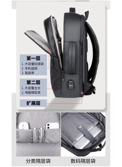 MEINAILI Meinaili USB Charging Backpack 15.6 inch Laptop Business Waterproof Multifunctional Travel Bag  - Image 2