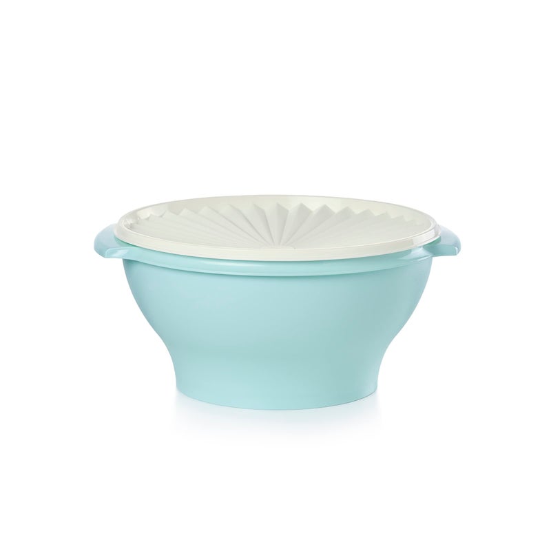 Tupperware Heritage Collection 17.25 Cup Bowl with Starburst Lid - Light Blue Vintage Color  Dishwasher Safe & BPA Free - (4.1 L) - Image 1