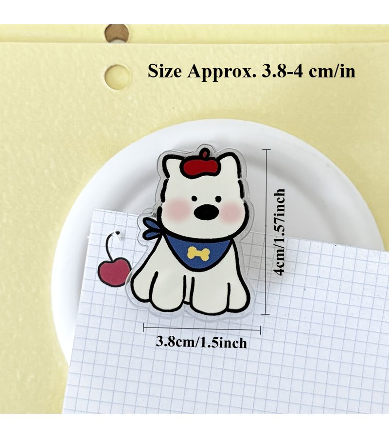 Random 10 PCs Cartoon Animal Decorative PP Clips for Memo Gift Sealing - Image 4