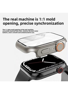 Generic Second Variable Ultra Watch Case For Apple Iwatchs10 Watch Case Modified PC Case Film Integrated S8 Protective Case-Colors:starlight Color-Exterior Dimension:44mm  Integrated Button  - Image 3
