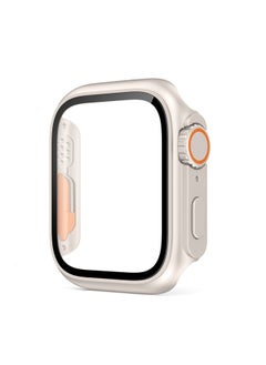 Generic Second Variable Ultra Watch Case For Apple Iwatchs10 Watch Case Modified PC Case Film Integrated S8 Protective Case-Colors:starlight Color-Exterior Dimension:44mm  Integrated Button  - Image 1