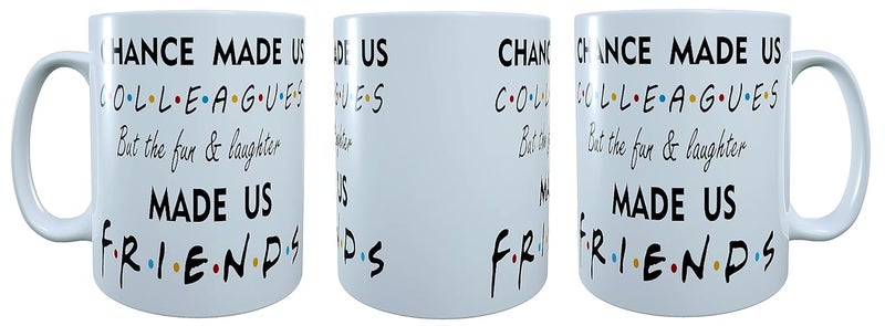 My D SQUARE Coffee Mug with Motivational Quote Chance Made us Friends Birthday Return Gifts for Boys Girls Friend Women 1 Piece White Ceramic Cup 325 Ml - Image 4