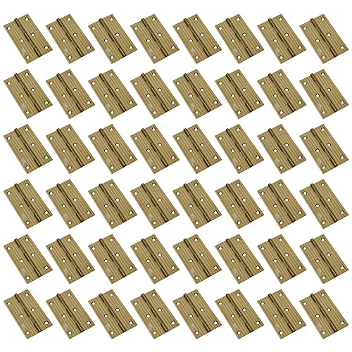 Atlantic Window Door Hinges 3 Inch x 16 Gauge/1.7 MM Thickness Home, Office, Hotel for Main Window Door, Bedroom, Kitchen, Bathroom, Premium Stainless Steel Welded Head (Antique Finish,Pack of 48 Pcs) - Image 1