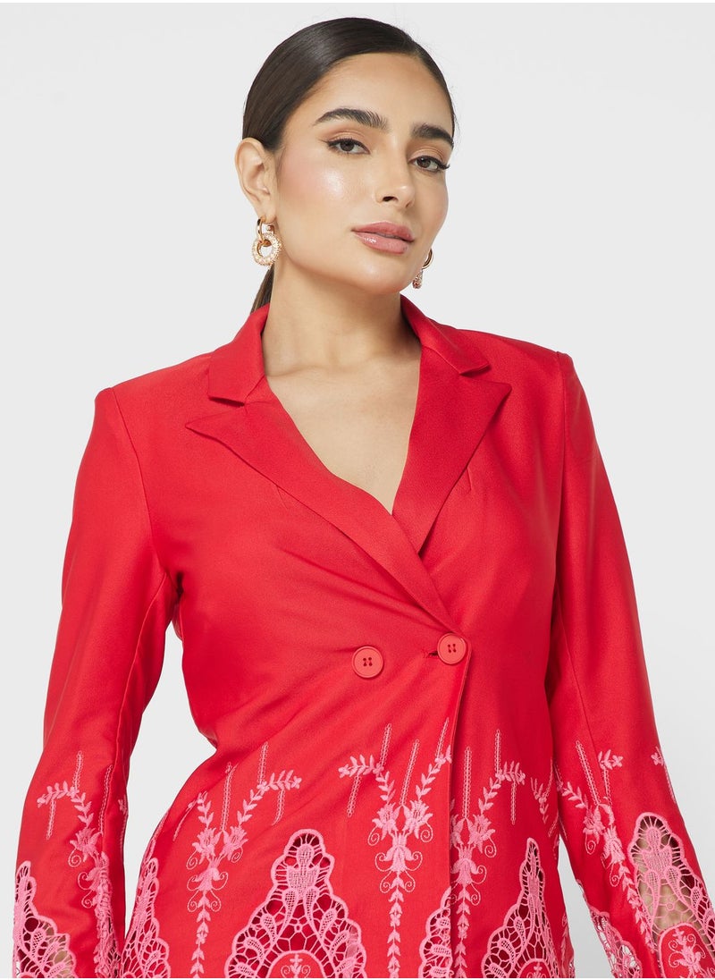 Never fully Dressed - Printed Tailor Blazer - Image 1