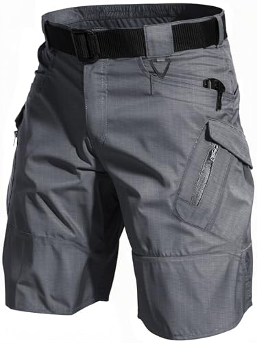 AUTIWITUA Mens Hiking Shorts Waterproof Tactical Cargo Short Pants Quick Dry Work Shorts with Multi PocketsNo Belt - Image 1