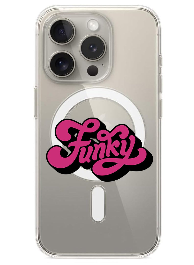 Theodor Magnetic Case for iPhone 15 Pro 6.1-inch Compatible with MagSafe Wireless Charging, Shockproof Phone Bumper Cover Funky-01 - Image 1