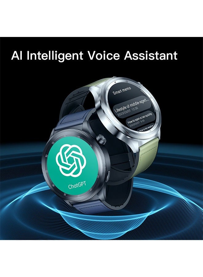 KUMI Gear GT3 Smart Sports Watch AMOLED Display 100 Motion Detection Assisted Sleep Detection Exercise Track Recording Waterproof AI Voice Bracelet NFC Support Black - Image 5