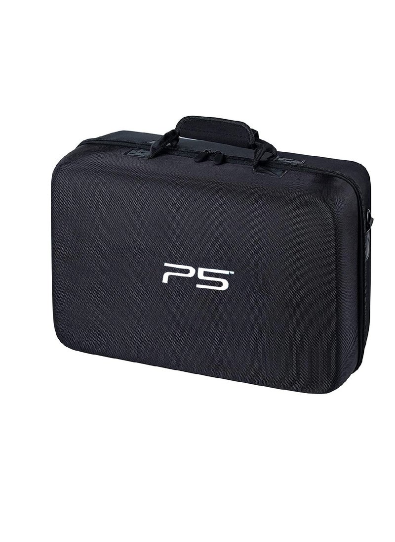 CARONIC PS5 Carrying Case Travel Storage Bag Compatible with Playstation 5 Black  - Image 1