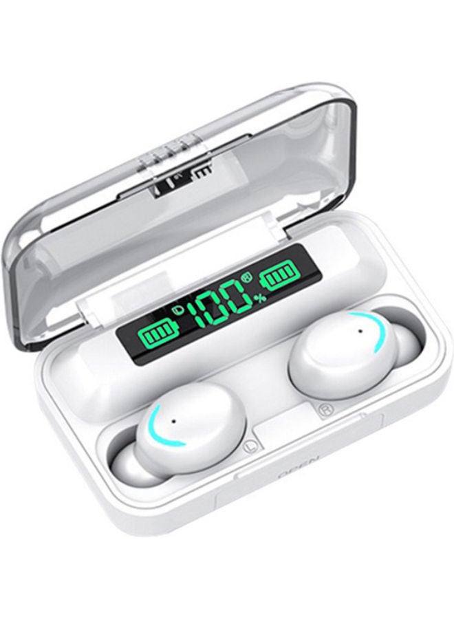 NIBEMINENT 5.1 Waterproof Auto Pairing Wireless Headphones with Power-Bank Function White 