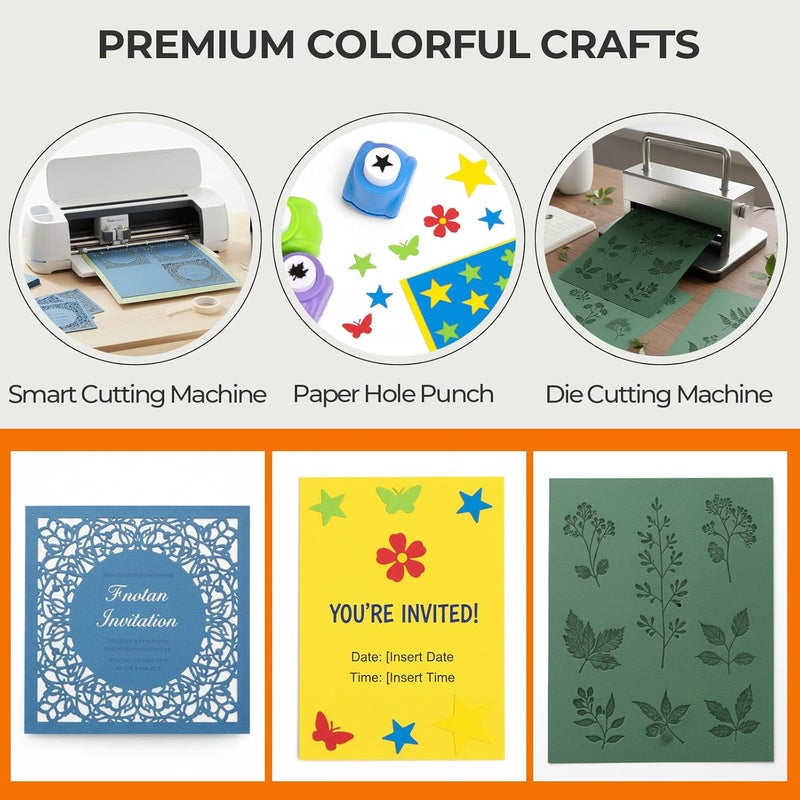 Koogel 40 Sheets Colored Cardstocks, 8.5 x 11 Inches/ 180gsm Art Craft Paper 30 Colors Scrapbook Paper for DIY Crafts Card Making, Scrapbook, Back to School Supplies - Image 4