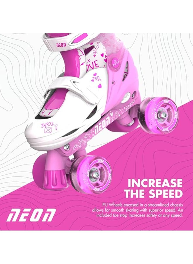 Yvolution - Quad and Inline Skates Neon Combo 2-in-1 Skates for Kids with LED Wheels | Adjustable Sizing 3-6 Years - Image 1