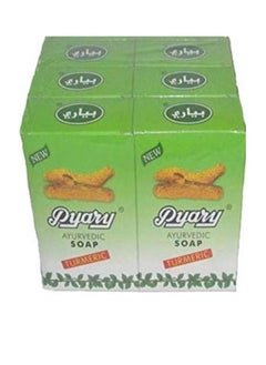 Pyary Ayurvedic Soap 6 Pcs Green  - Image 1