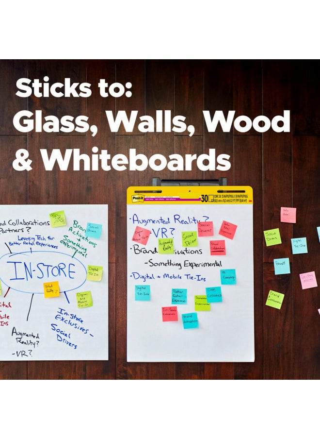 Post-it Post-it Super Sticky Easel Pad, 25 in x 30 in, White, 30 Sheets/Pad, 4 Pads/Pack, Great for Virtual Teachers and Students (559 VAD 4PK)  - Image 3