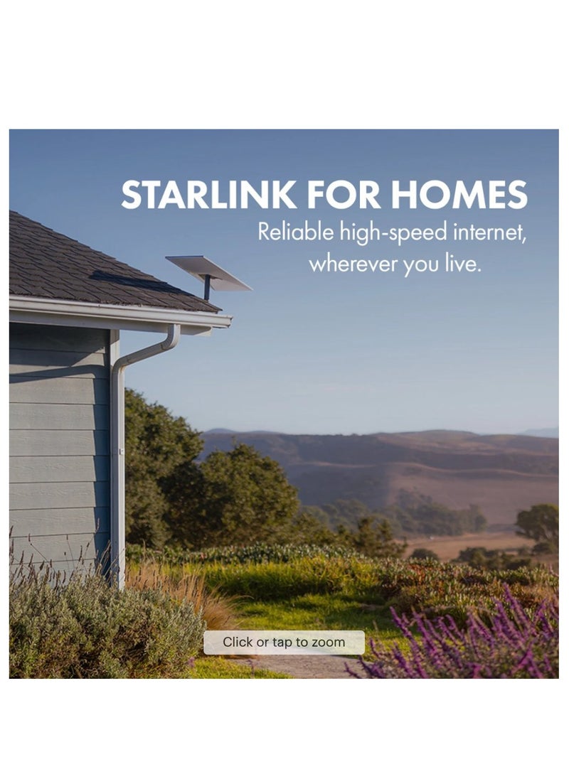 Starlink - Starlink SpaceX Standard Kit Gen 3, Include Router Wi-Fi 6, Dish Antenna, Antenna Stand, Power Cable & Rectangular Satellite Cable Extension, The V4 is a significant leap forward - Image 1