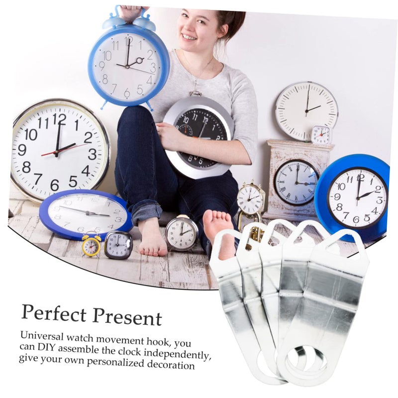 Clock Movement Repair Kit with Battery Powered Hook and Hanger 5 Pieces Set - Image 3