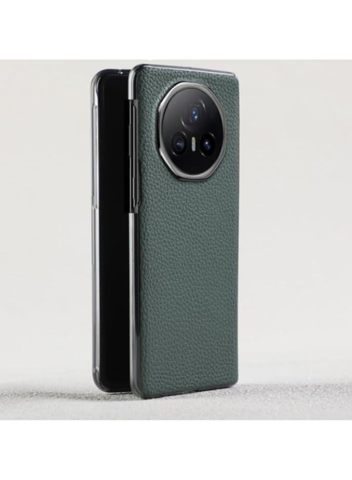Luxury Leather Case Compatible with Honor Magic V3 High End Leather Ultra-Thin Front and Rear Double Shell Protective Cover For Magic V3