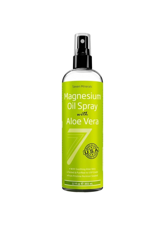 Seven Minerals Seven Minerals, Magnesium Oil Spray with Aloe Vera - Less Itchy - Use as Magnesium Spray Deodorant - Made in USA - Get Healthy Hair & Skin and Sleep Better - Free eBook Included (Big 12 oz) - Image 5