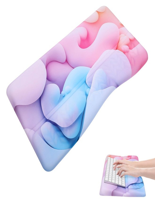 MEGREZ 2-in-1 Adjustable Keyboard Riser with Memory Foam Wrist Rest - Image 1