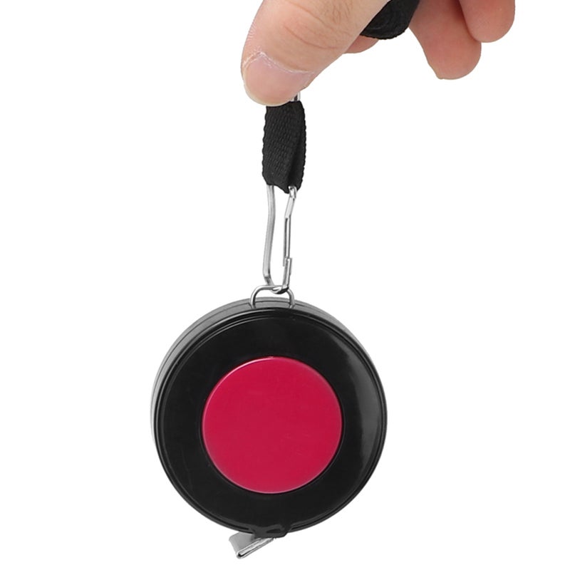 Retractable Body Tape Measure: 150cm Red Flexible Dual-Scale - Portable One-Button Retraction Cloth Tape Measure for Body Measurement Diet Tracking - Image 4