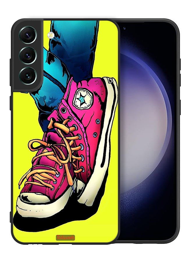 Tolwak Samsung Galaxy S21 FE 5G Protective Case Cover Canva Shoes Art - Image 2