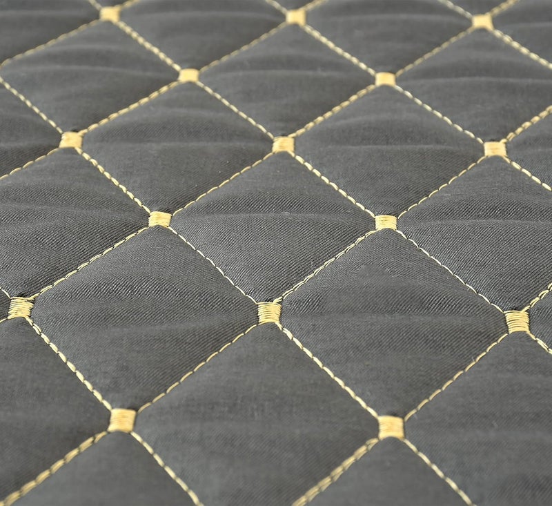 Harbell Home Harbell Home 200TC Solid Quilted Velvet Bed Runner Scarf with Matching Cushion CoversSlipcover Mattress ProtectorBed Linen ScarfDecorative Set for BedroomsHotel RoomsGuest Rooms Grey  - Image 3