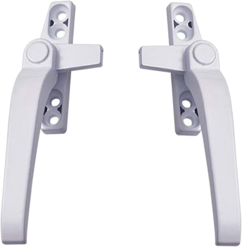 klarako Aluminum Alloy Window Handle with Locks Universal Handle Key Locking for Double Glazing Door Turning White Right - Image 4