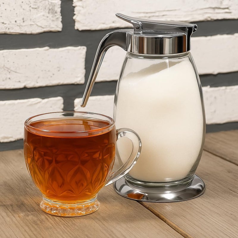 Fitto Sugar/Syrup Dispenser with Cast Zinc Top 1000ml - Image 2