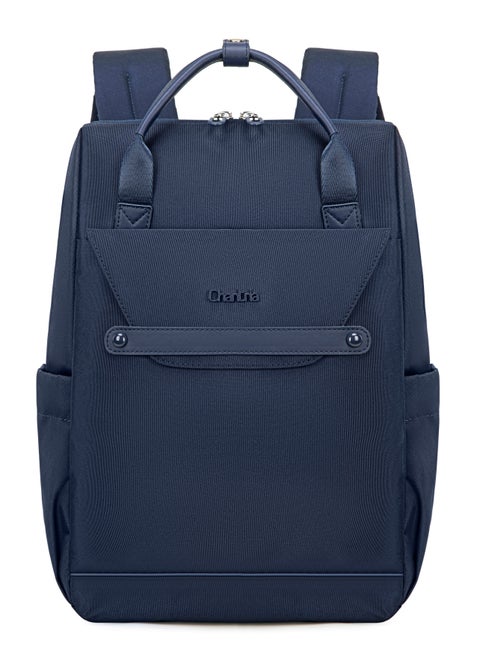 Casual Laptop Backpack for Women Water Resistant Multifunctional Polyester Daypack for Office/School/College/Travel, CB00618 - Blue