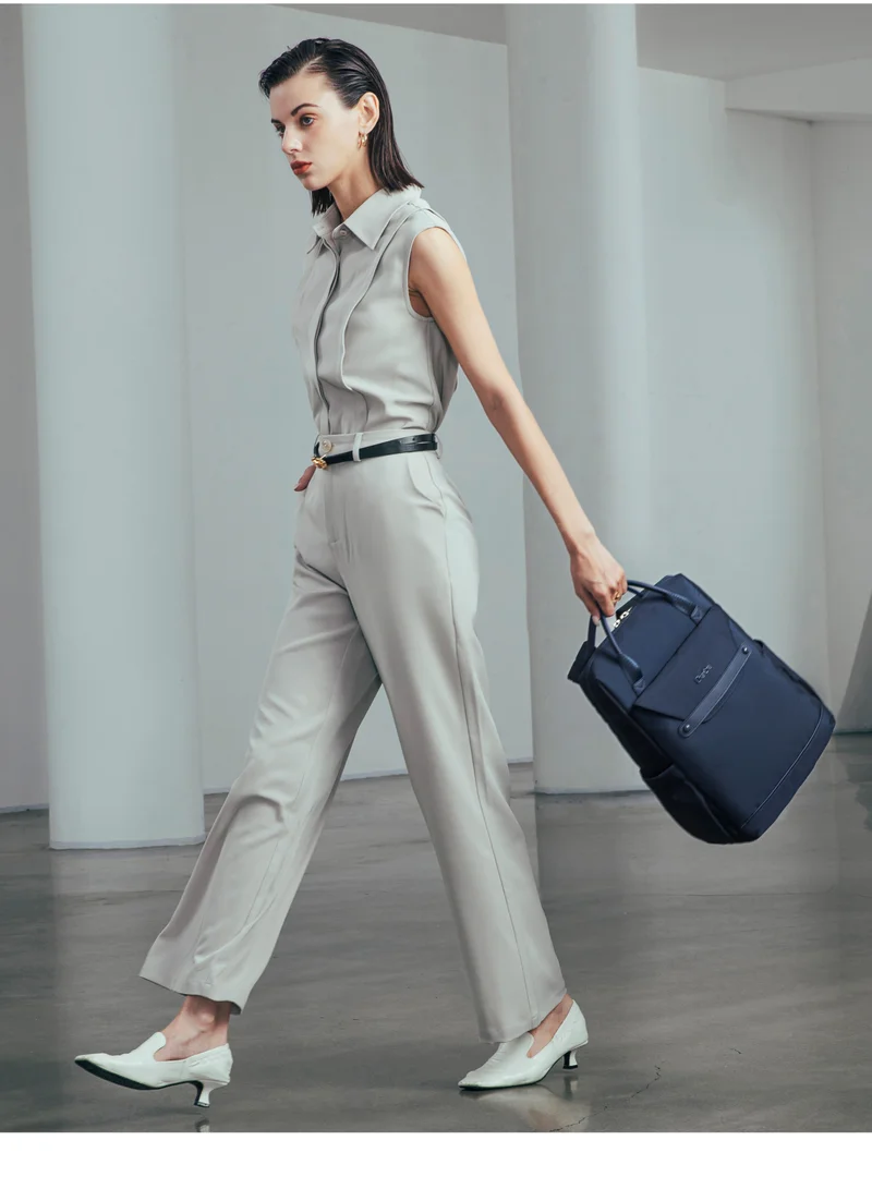 Chantria Blue Casual Laptop Backpack for Women Water Resistant Multifunctional Polyester Daypack for Office/School/College/Travel, CB00618 - Blue  | Best Price UAE