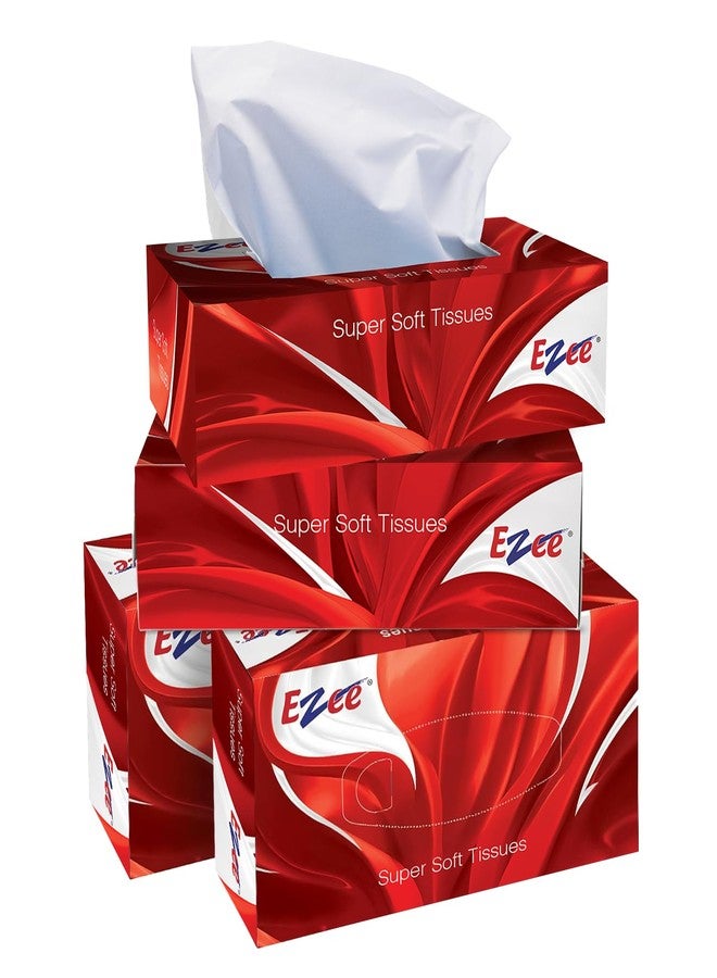 Ezee Tissue Car Box - 100 Pulls (Pack of 4) - Image 1