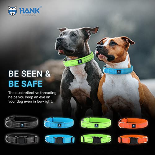 HANK 3M Reflective Dog collar | Dog neck belt Soft Breathable Mesh Collar for dogs with Adjustable Buckle | Dog belt Protect your dog neck from choking Lightweight & Comfort-fit (X-Large, Neon Orange) - Image 3