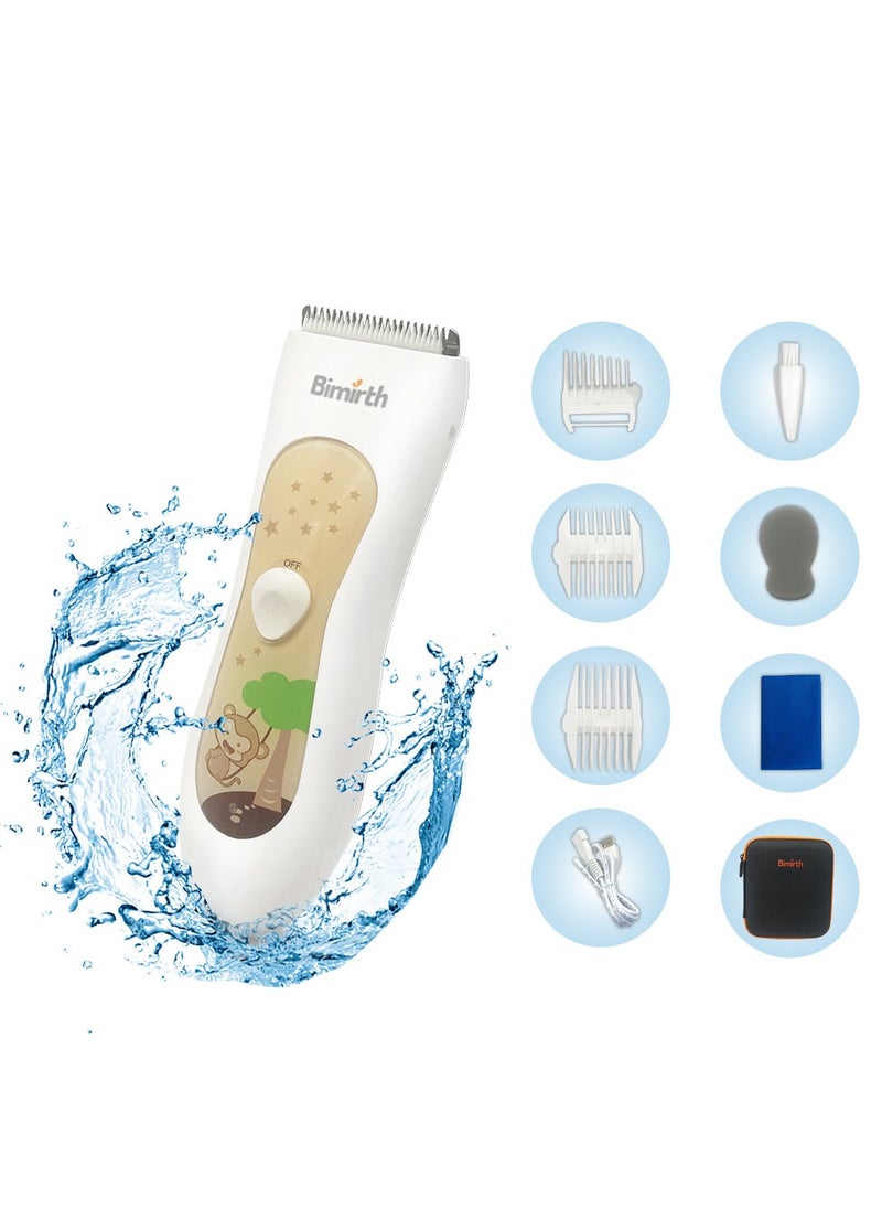 Bimirth Baby Hair Clipper, Silent Hair Trimmer for Kids and Children, Waterproof  Electric Rechargeable Haircut Kit  - Image 2