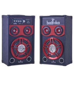 Bazooka Bazooka subwoofer, 3 units, black and red - BZ-8100 