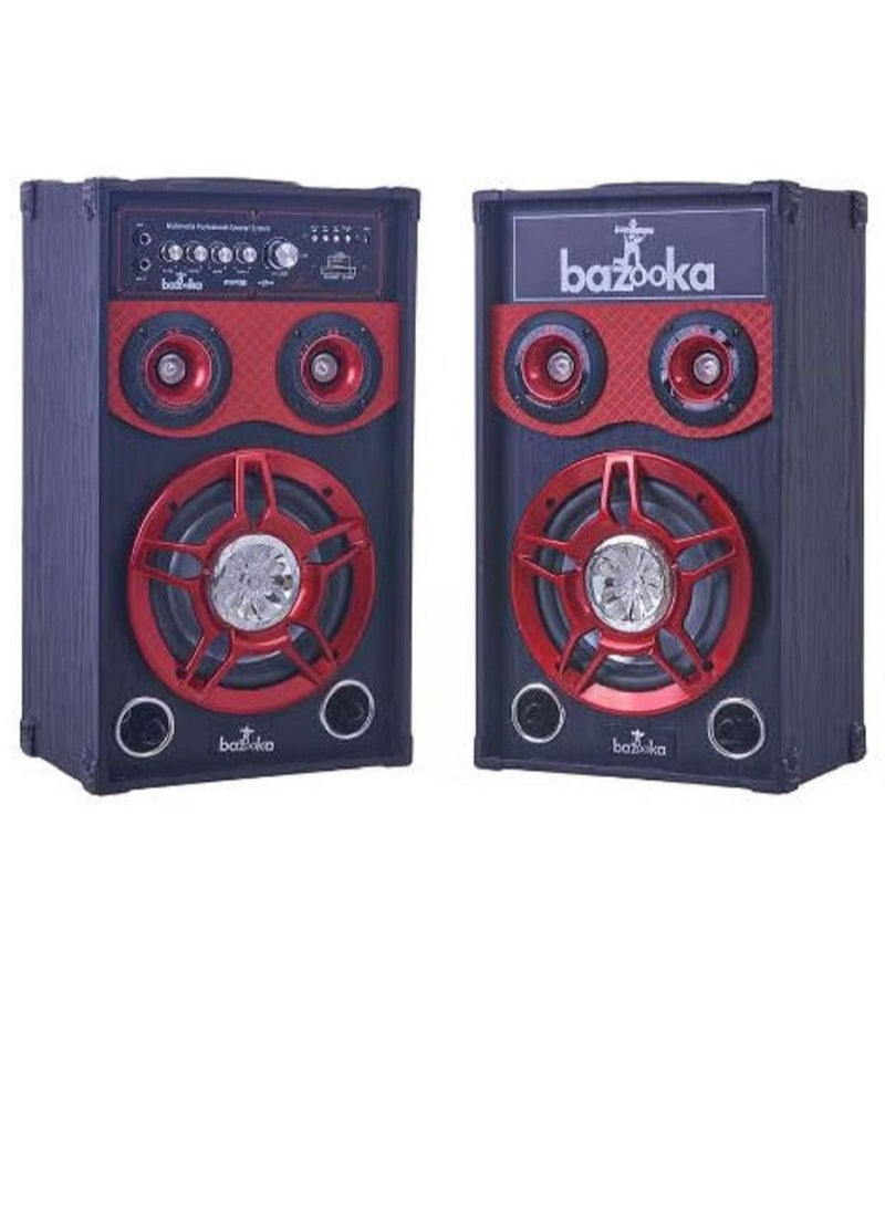 بازوكا صب ووفر 3 وحدات، اسود واحمر - BZ-8100 