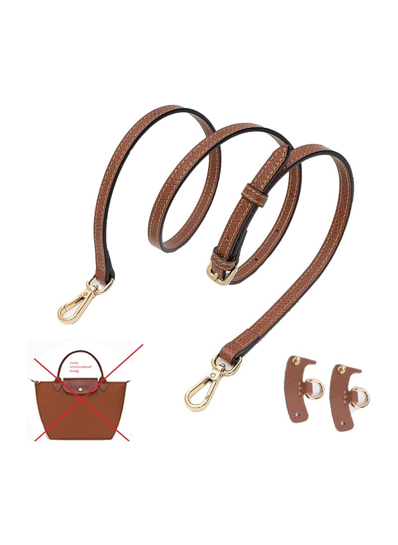 FIRST PRO Purse Straps Replacement, Leather Handbag Shoulder Strap Adjustable for Crossbody Mini Longchamp Bag (Upgraded)  - Image 1