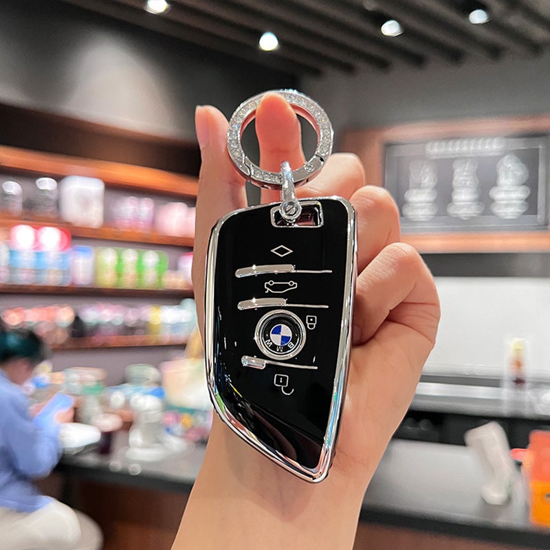 BMW Luxury TPU Key Case for BMW 5 Series, 3 Series, 1 Series, 7 Series, X1, X2, X3, X5, X6 - Compatible with 530Li and 320Li - Image 4
