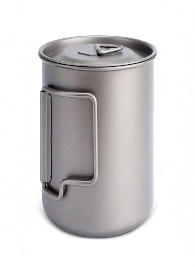 HWZBBEN 420ml Titanium Cup with Foldable Handles Lightweight Water Cup for Backpacking Camping Fishing - Image 4