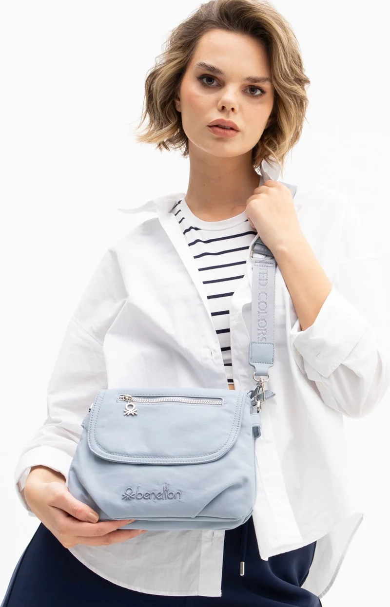يونايتد كولورز أوف بينتيون Benetton Women's Crossbody Bag Blue BNT1254