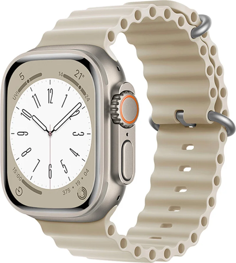 فورزاكاس Corrugated Ocean Silicone Band Strap for Apple Watch 8 41MM - FC006