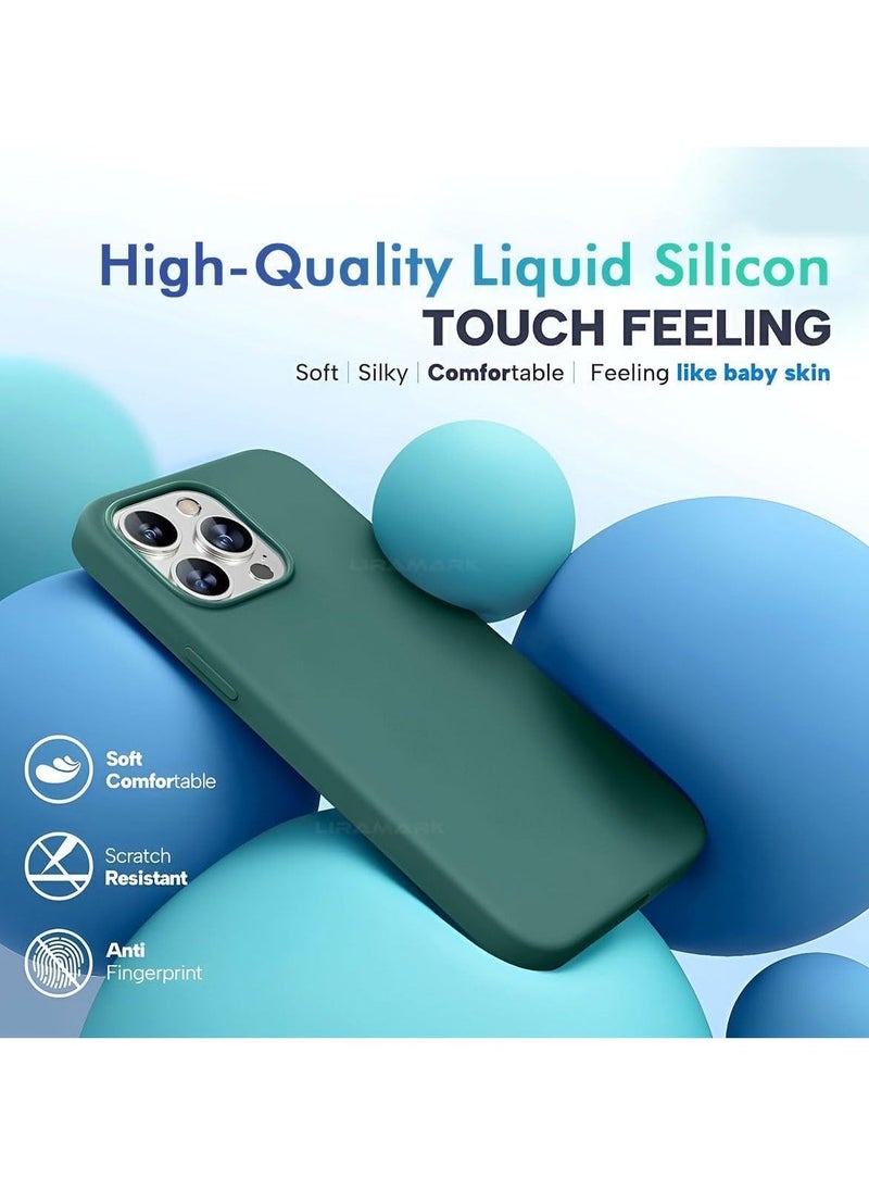Raxoom iPhone 16 Pro Slim Fit Matte Green TPU Case â€“ Soft, Flexible, Shock-Resistant Silicone Back Cover - Image 2