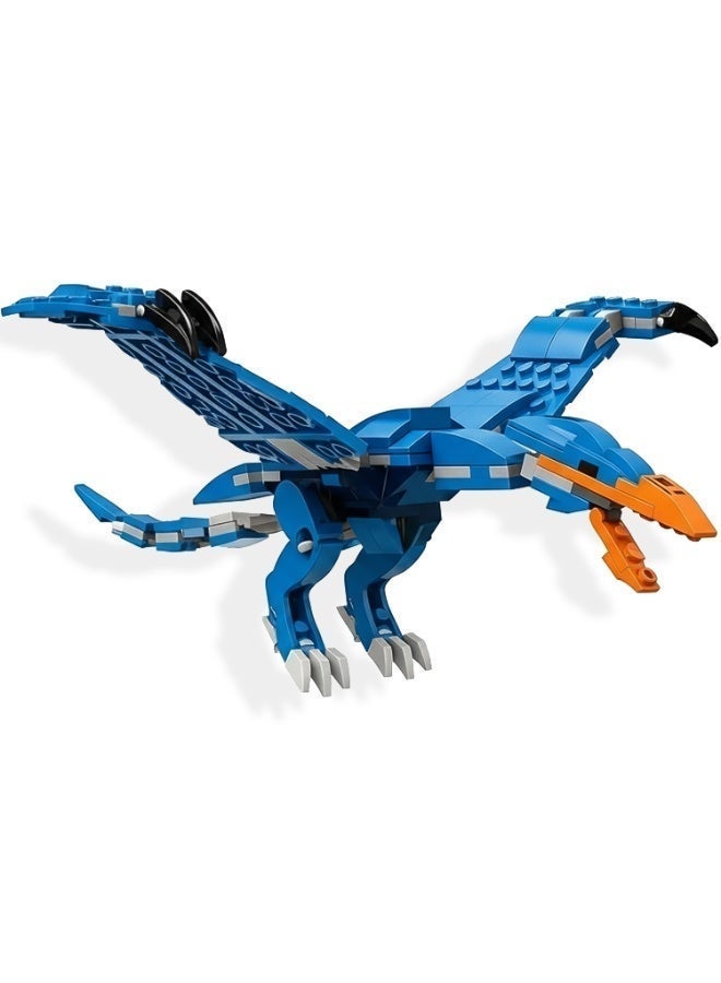 ELFIN World Dinosaur Village Pterosaur Building Blocks Set – 167 PCS Construction Toy with Minifigure - Image 4