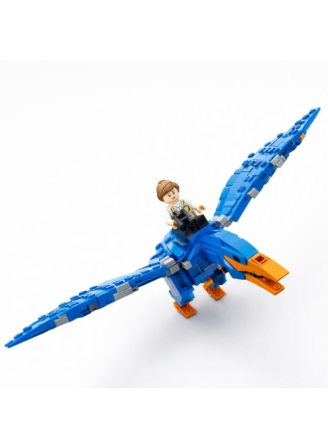 ELFIN World Dinosaur Village Pterosaur Building Blocks Set – 167 PCS Construction Toy with Minifigure - Image 2