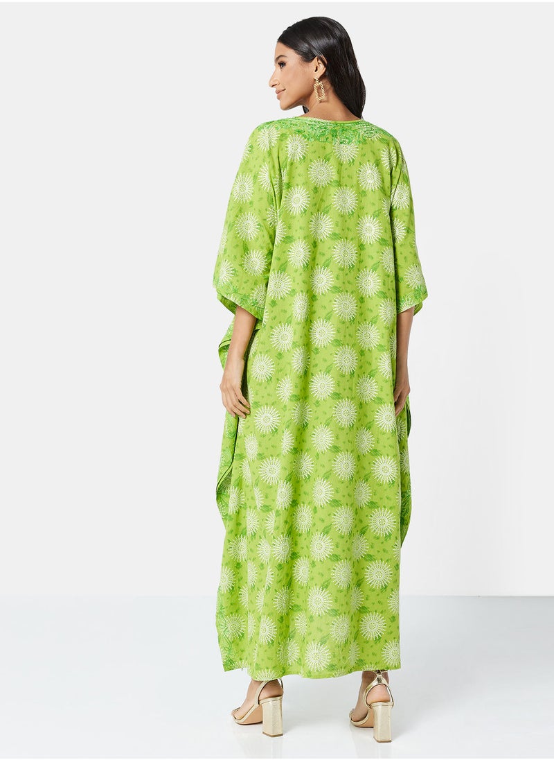 ARABIAN CLOSET EMBROIDERED KAFTAN  - Image 2