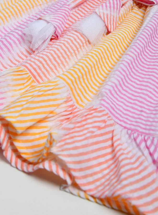 بيلا مودا Striped Casual Cotton Dress by Styli