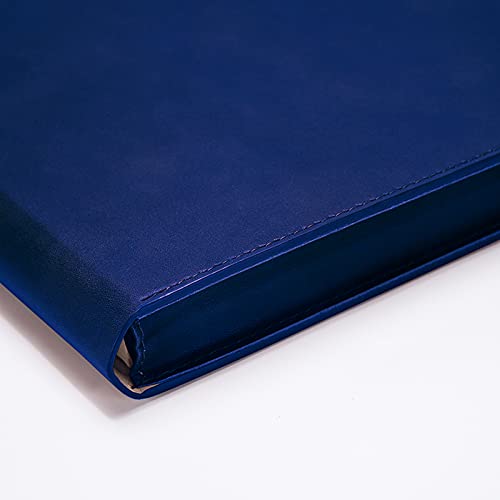 Enyuwlcm PU Leather A4 File Folder Document Holder Filing Envelope Project File Jacket with String Tie Closure 3/4 Inch Expansion Blue - Image 5