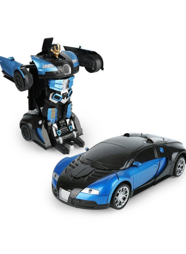 Replica 2 in 1 Automatic Robot Converted Remote Control Car with Light Sound 1:16 Scale Deformation RC Car Toy Kids Boys Girls - Image 2