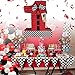 A Pinata 4 U APINATA4U Number One Race Car Pinata Red Checkered Flag for First Birthday Racing Theme Party Supplies Race Track Decor Kids Pinata Boys 1st Birthday Race Car Checkered Flag Design - Image 4