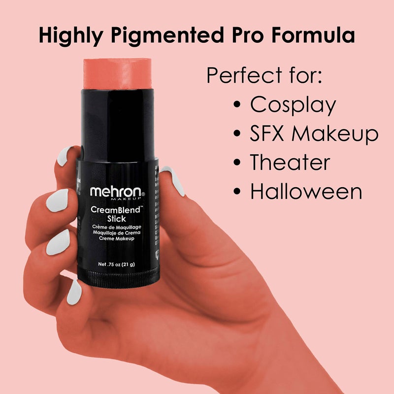 Mehron Makeup CreamBlend Stick - Body Paint (.75 oz) (Light Auguste) - Image 3